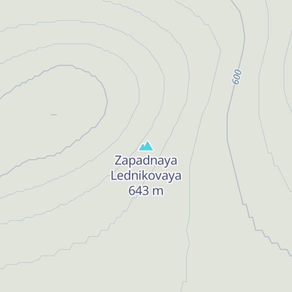 Map of Zapadnaya Lednikovaya