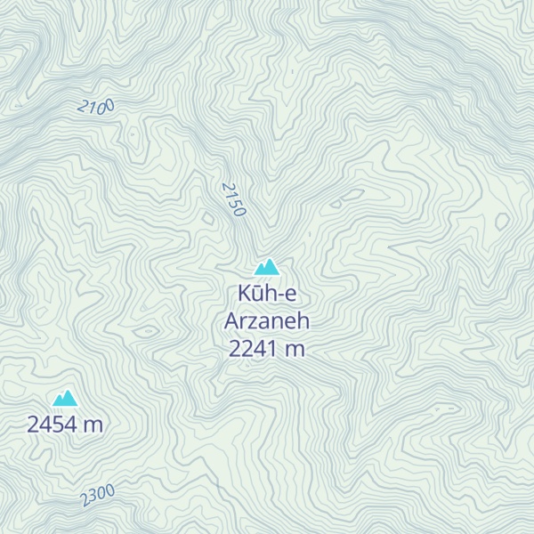 Map of Kūh-e Arzaneh