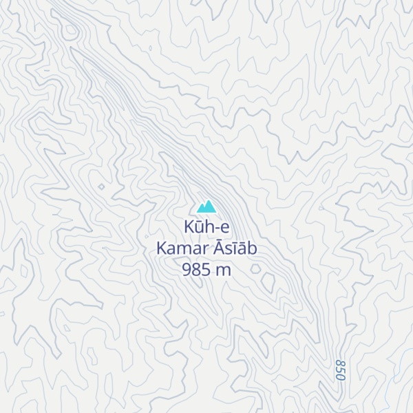 Map of Kūh-e Kamar Āsīāb
