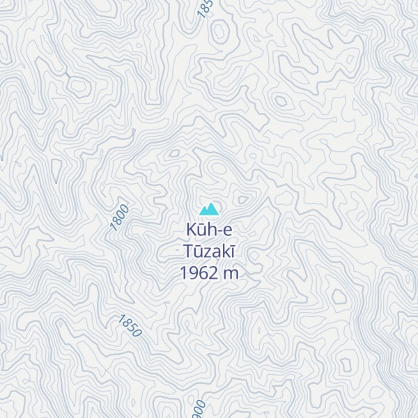 Map of Kūh-e Tūzakī