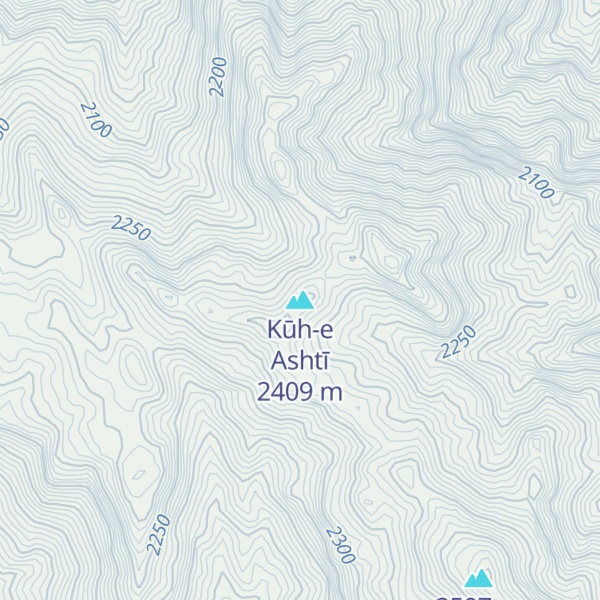 Map of Kūh-e Ashtī