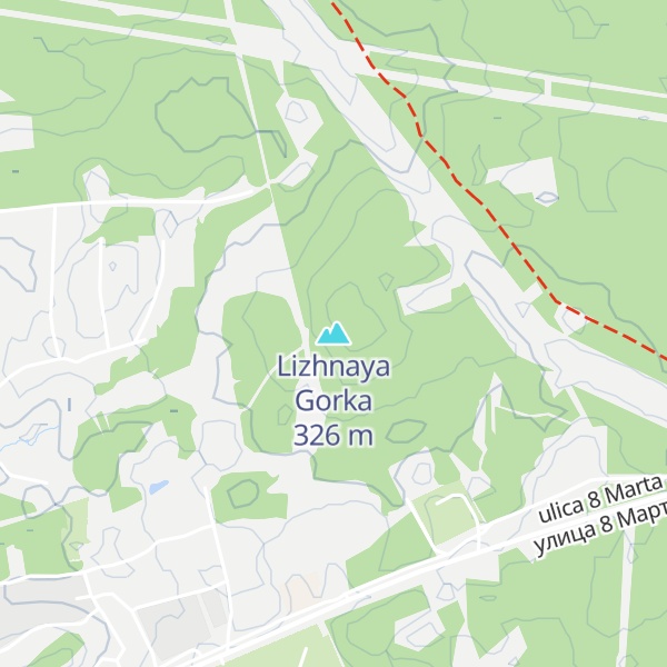 Map of Lizhnaya Gorka