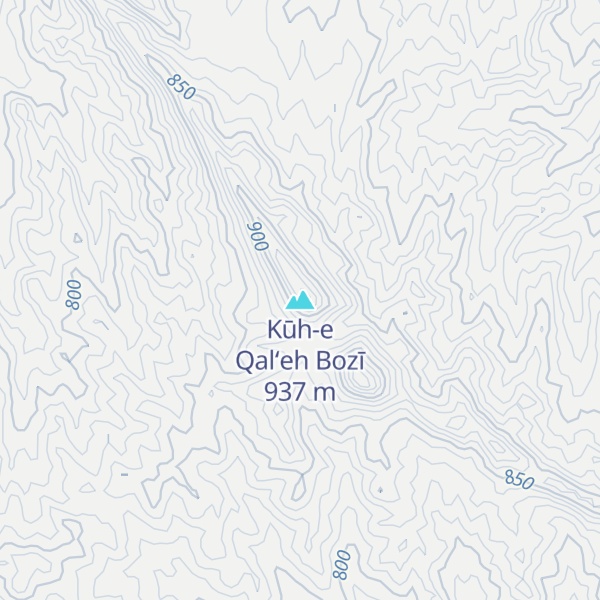 Map of Kūh-e Qal‘eh Bozī