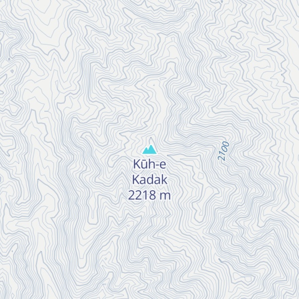 Map of Kūh-e Kadak