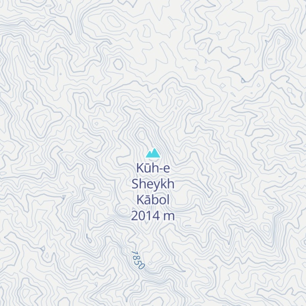 Map of Kūh-e Sheykh Kābol