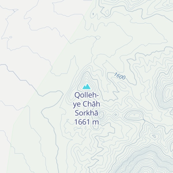 Map of Qolleh-ye Chāh Sorkhā