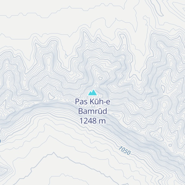Map of Pas Kūh-e Bamrūd
