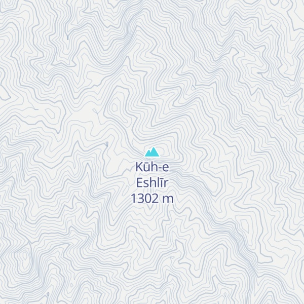 Map of Kūh-e Eshlīr