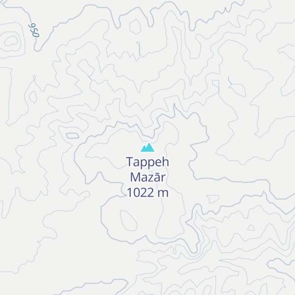 Map of Tappeh Mazār