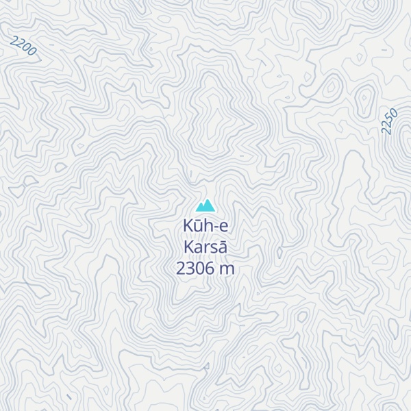 Map of Kūh-e Karsā