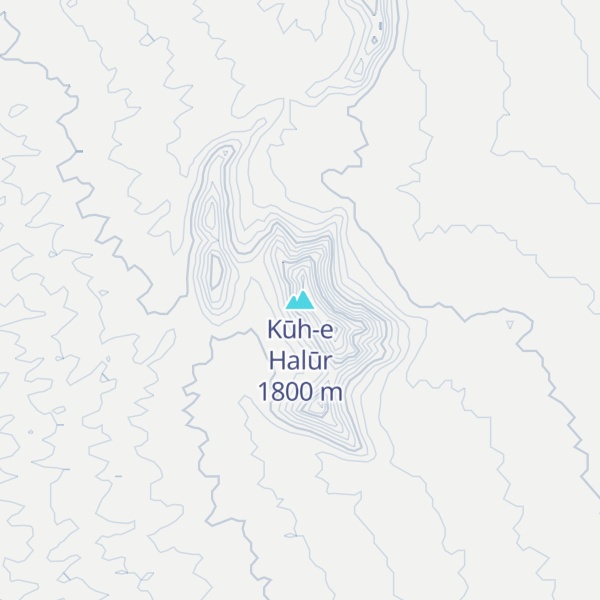 Map of Kūh-e Halūr