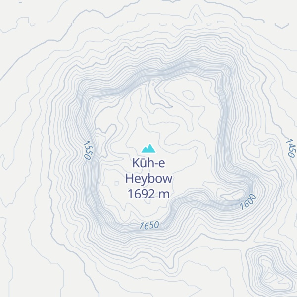 Map of Kūh-e Heybow