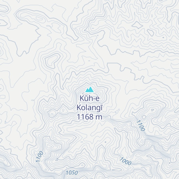 Map of Kūh-e Kolangī