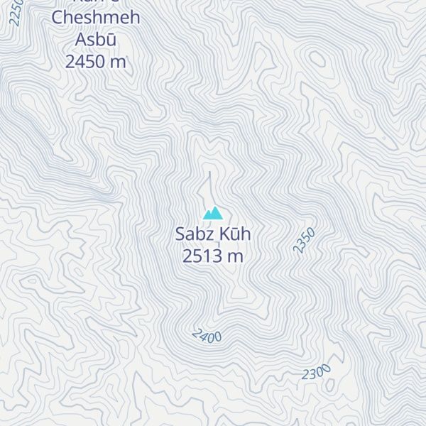 Map of Sabz Kūh