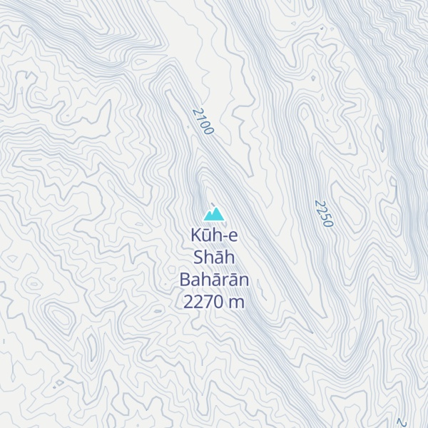 Map of Kūh-e Shāh Bahārān
