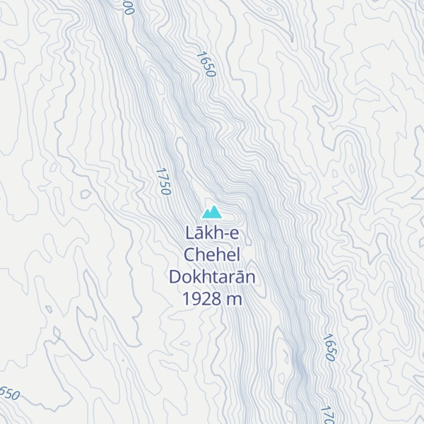 Map of Lākh-e Chehel Dokhtarān