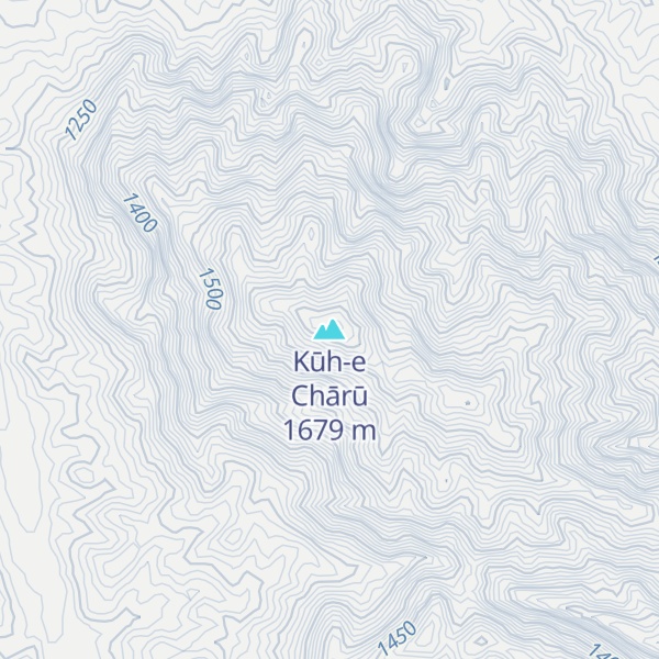 Map of Kūh-e Chārū