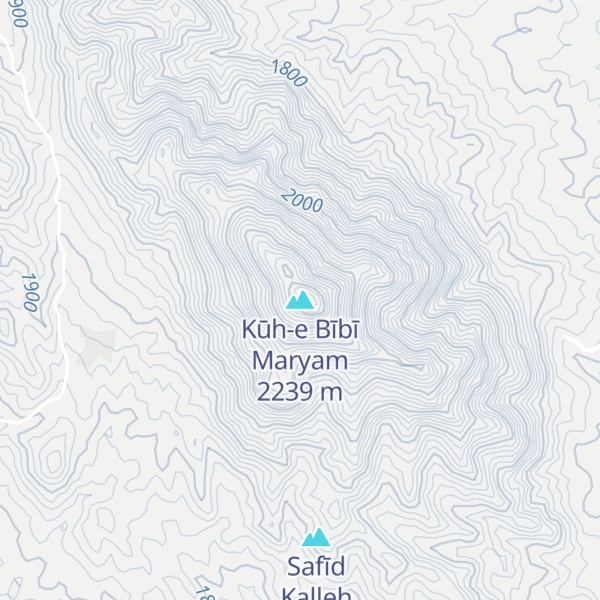 Map of Kūh-e Bībī Maryam