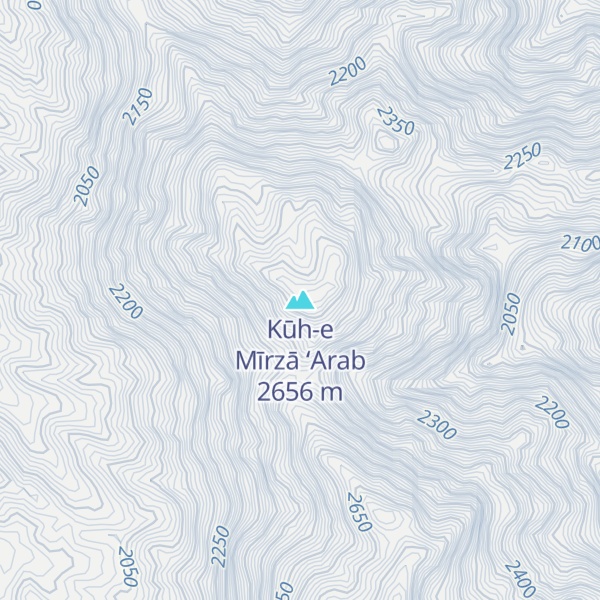 Map of Kūh-e Mīrzā ‘Arab