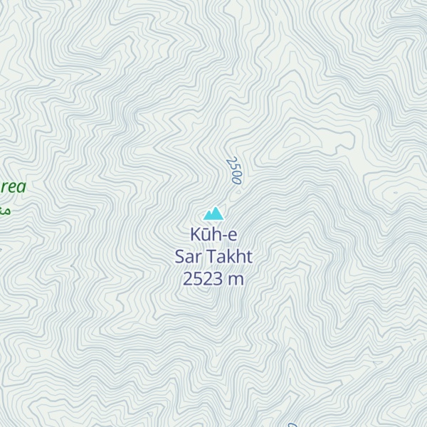 Map of Kūh-e Sar Takht