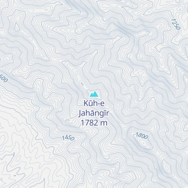 Map of Kūh-e Jahāngīr