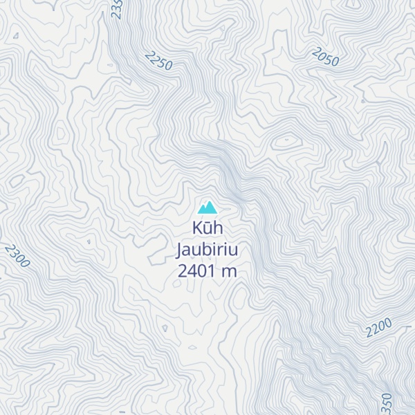 Map of Kūh Jaubiriu