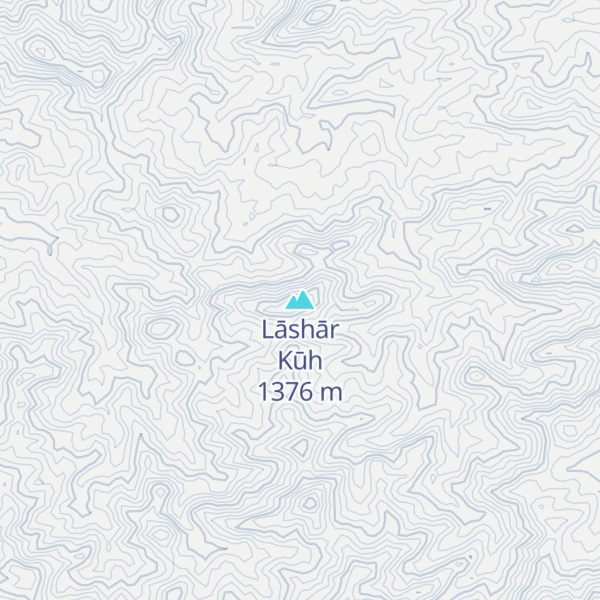 Map of Lāshār Kūh