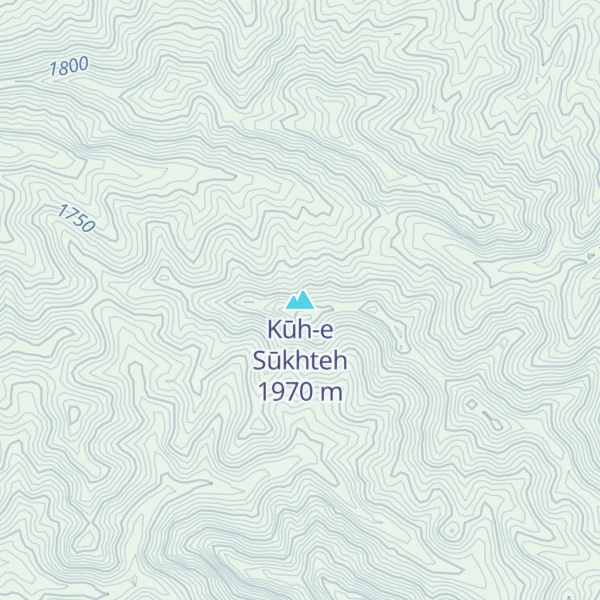 Map of Kūh-e Sūkhteh