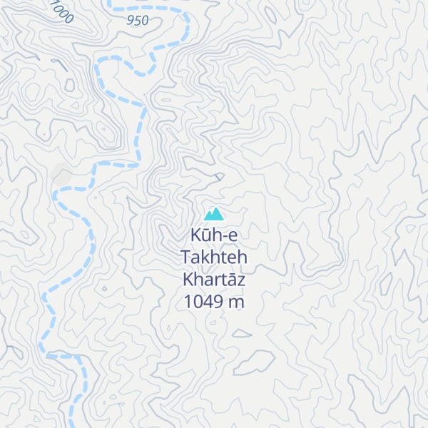 Map of Kūh-e Takhteh Khartāz