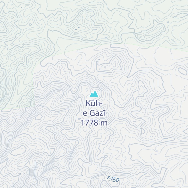 Map of Kūh-e Gazī