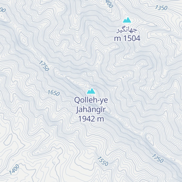 Map of Qolleh-ye Jahāngīr