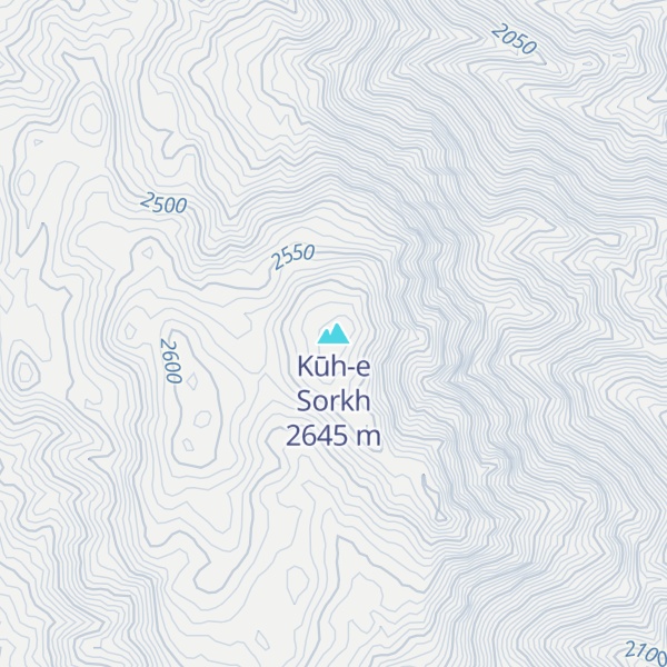 Map of Kūh-e Sorkh