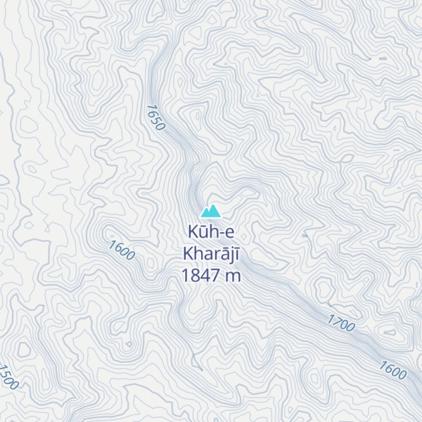 Map of Kūh-e Kharājī