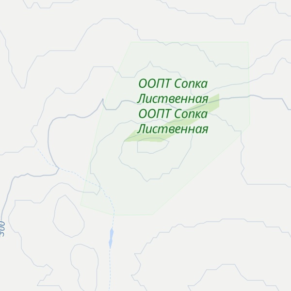 Map of Listvennaya Sopka