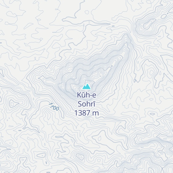 Map of Kūh-e Sohrī