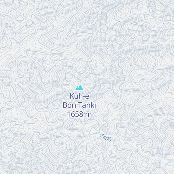 Map of کوه بن تنکی