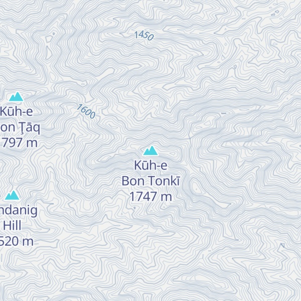 Map of Kūh-e Bon Tonkī