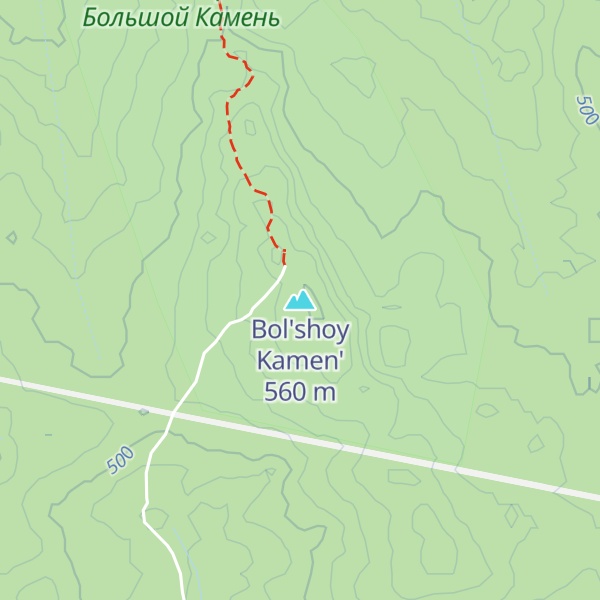 Map of Bol'shoy Kamen'