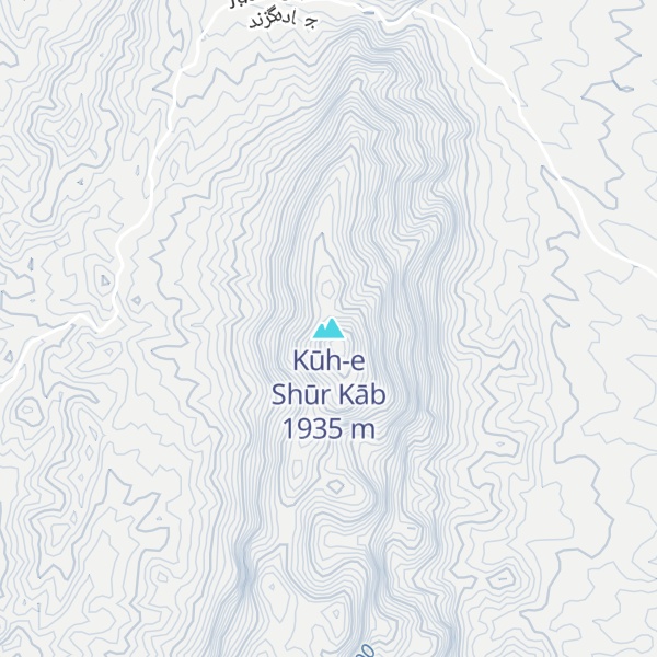 Map of Kūh-e Shūr Kāb