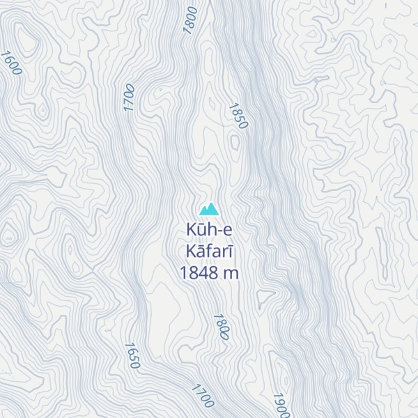 Map of Kūh-e Kāfarī