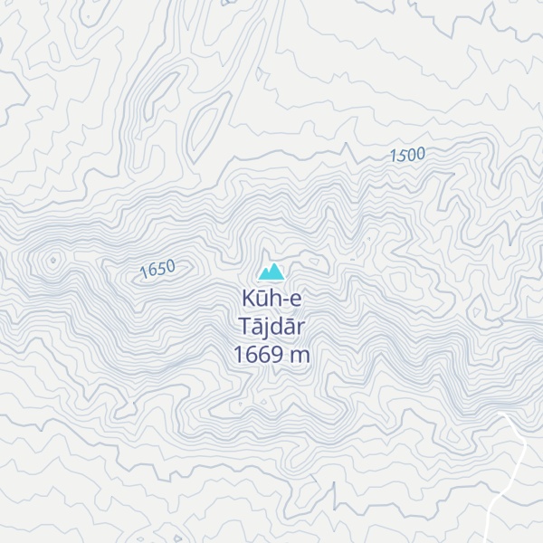 Map of Kūh-e Tājdār