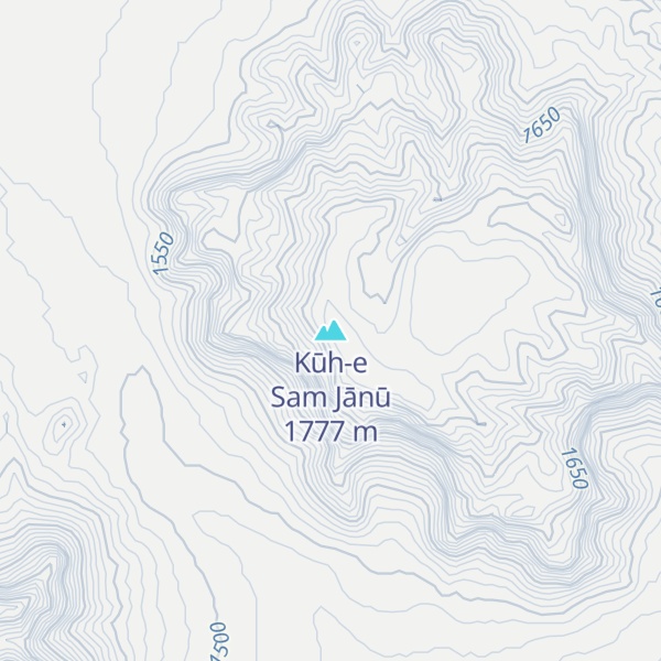 Map of Kūh-e Sam Jānū