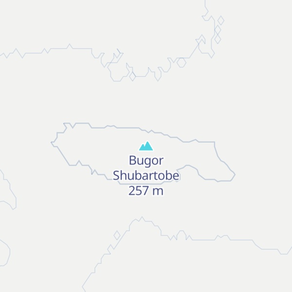 Map of Bugor Shubartobe