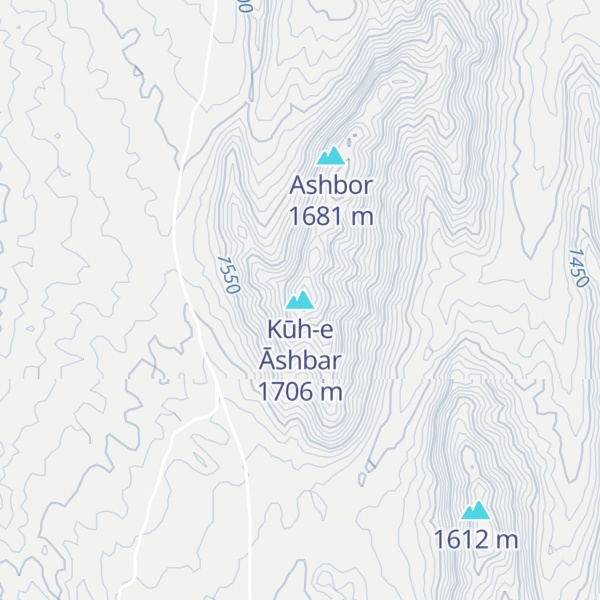 Map of Kūh-e Āshbar
