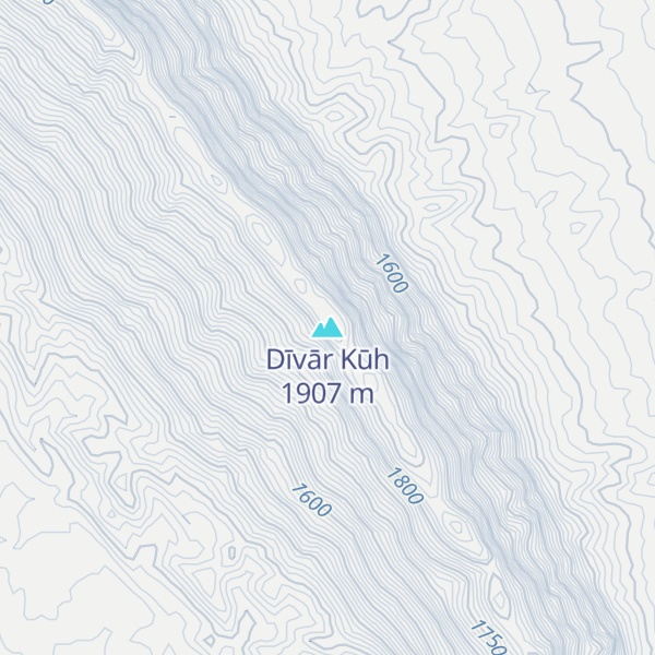 Map of Dīvār Kūh
