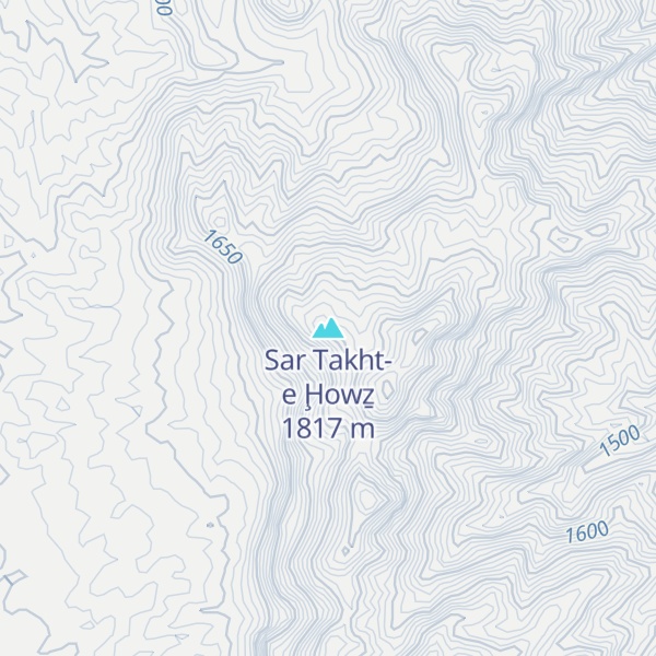 Map of Sar Takht-e Ḩowẕ