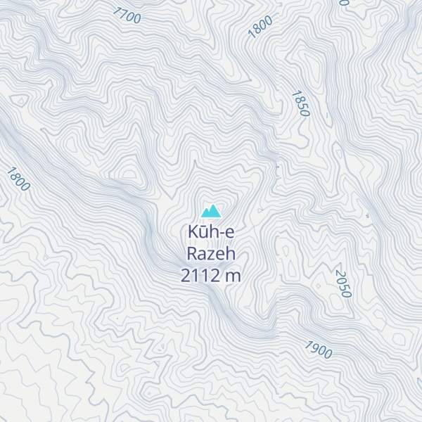Map of Kūh-e Razeh
