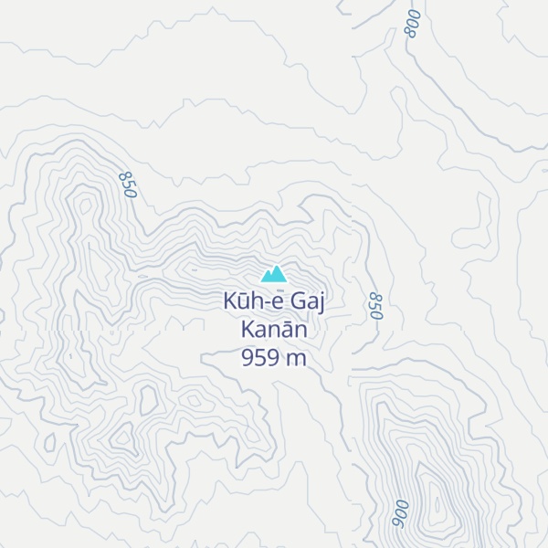 Map of Kūh-e Gaj Kanān