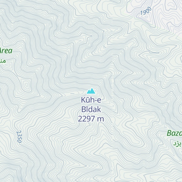 Map of Kūh-e Bīdak
