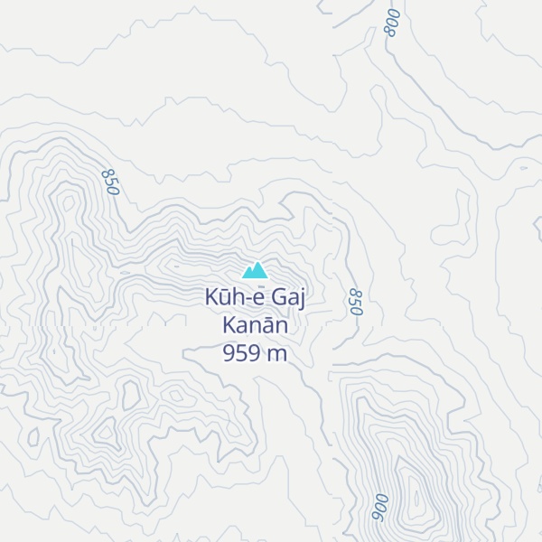 Map of Kūh-e Kabg